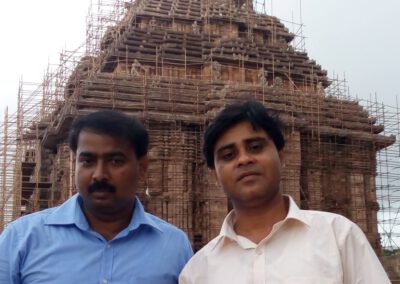 With Dr. Partha Hazra at Sun Temple Konark